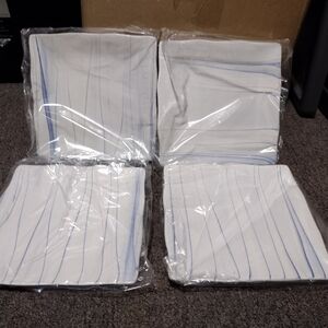 A Cafe Society Blue Ceramic Snack Plates Set Of 4